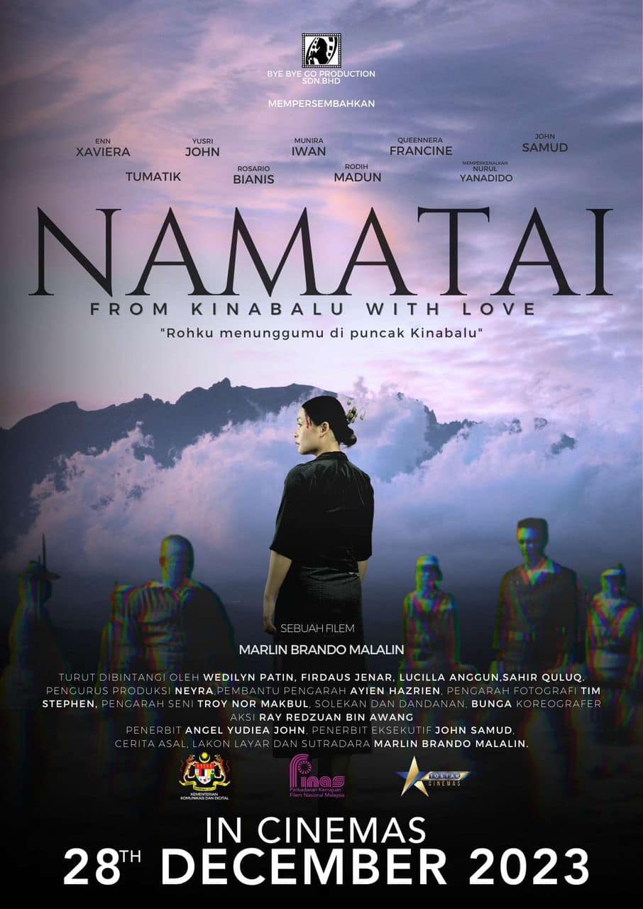 Saksikan filem Namatai bermula 28 Disember 2023 di panggung berdekatan anda. Image